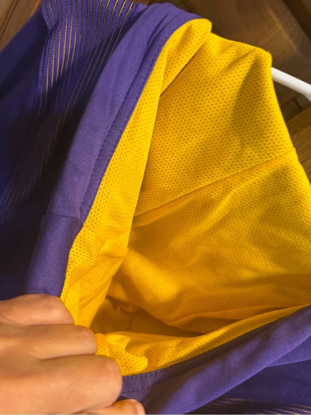 Nike Purple and Gold Dri-FIT Hooded Sweatshirt